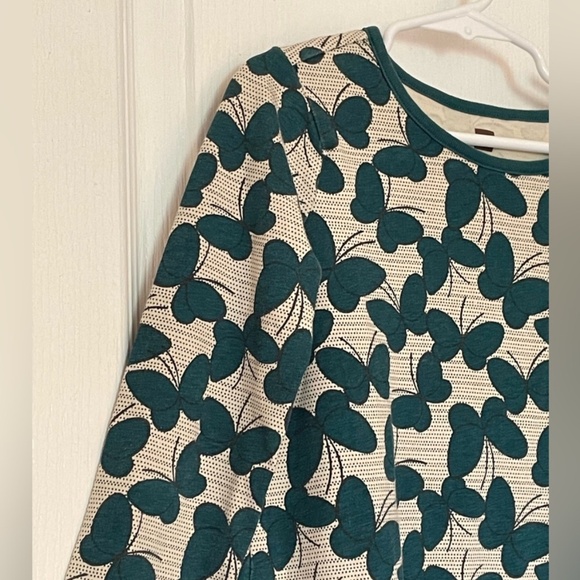 NWOT. Butterfly Print Long Sleeve Dress - Picture 3 of 7